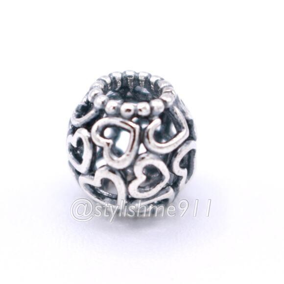 Authentic PANDORA Open Your Heart Charm - 790964 - Picture 6 of 9